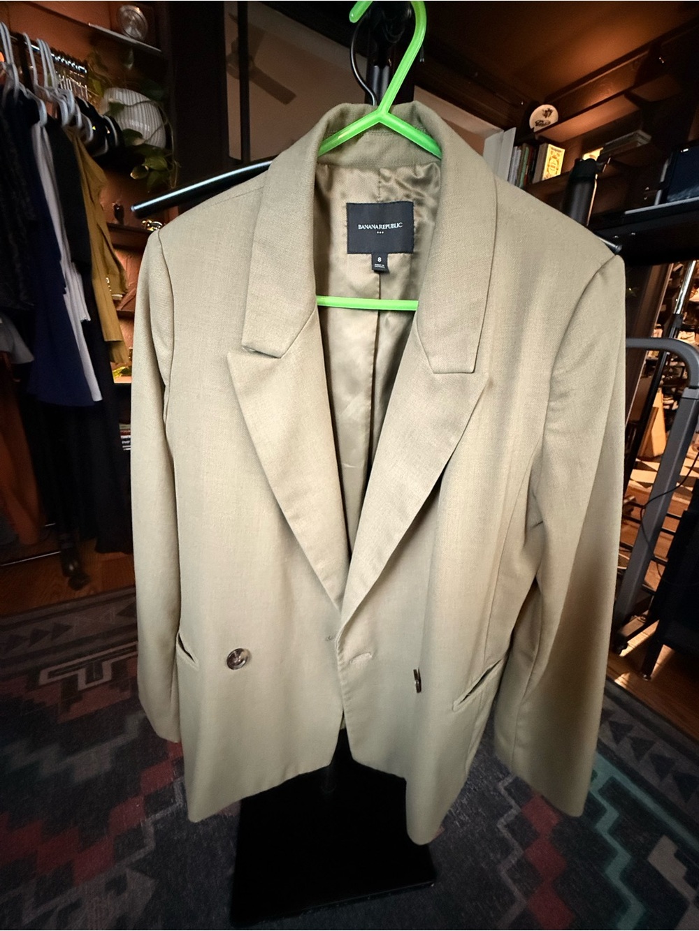 Banana Republic Women’s Oversized Blazer Olive